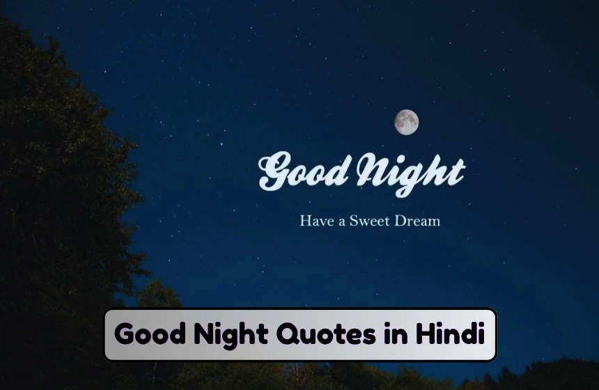 Good Night Quotes in Hindi