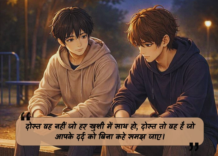 Deep Emotional Friendship Quotes in Hindi Deep Emotional Friendship Quotes in Hindi