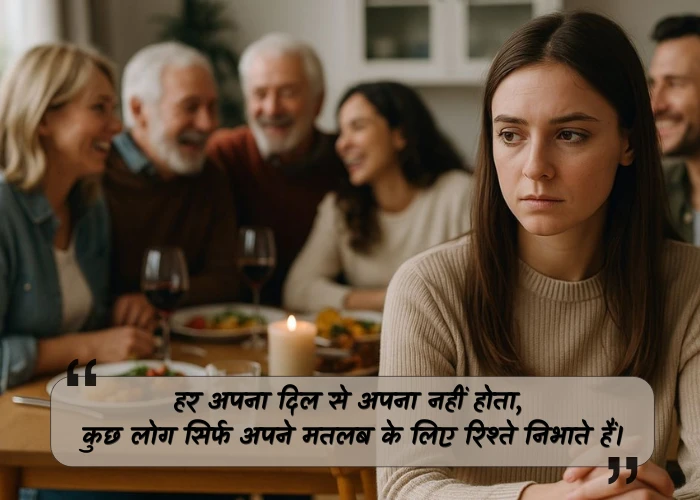 Matlabi Selfish Family Quotes in Hindi Matlabi Selfish Family Quotes in Hindi